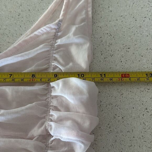 NWOT Free People All I Think About Brami Mesh Pink Tank Sleeveless Intimately S - Picture 13 of 14